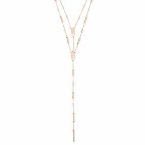 Kendra Scott Adelia Y Necklace in Rose Gold